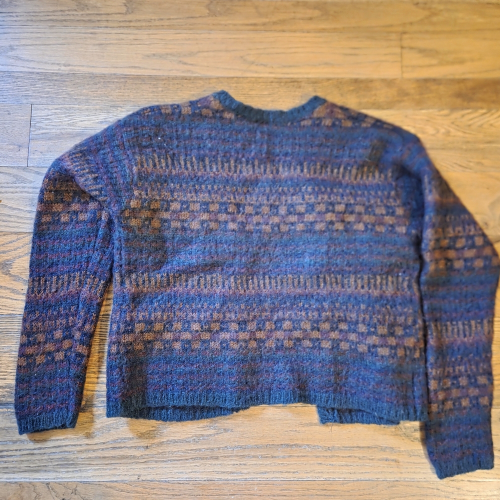 Cozy Plaid Cardigan Sweater - Picture 2 of 4